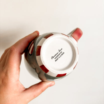 Holiday Mug - Santa & Candy Canes (set of 2)