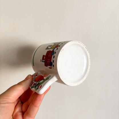 Holiday Mug - Christmas Train with Candy Cane Handle