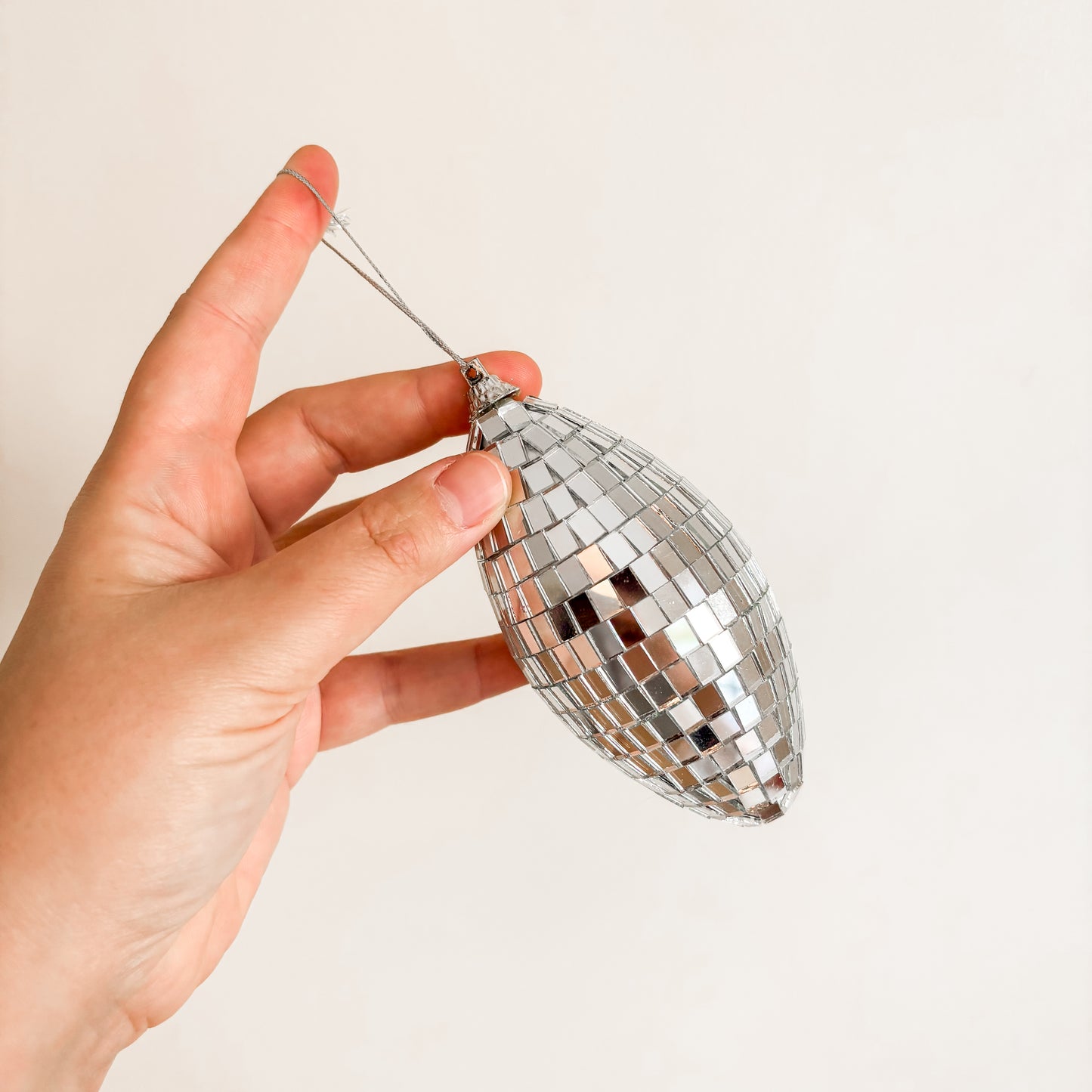 Ornament - Disco Mirrored Teardrop (set of 4)
