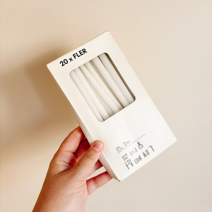 Ceramic Mini Taper Candle Holders with Christmas Tree Design (set of 6)