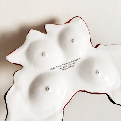 Boston Warehouse Christmas Wreath Deviled Egg Plate