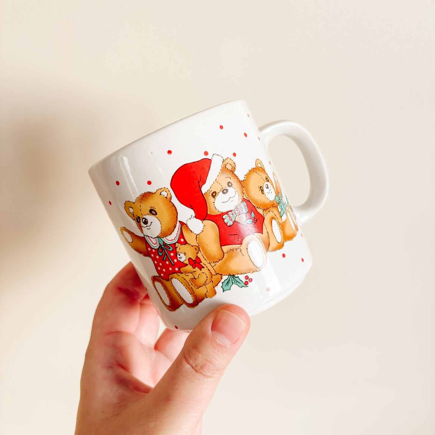 Holiday Mug - Festive Teddy Bears (Korea)