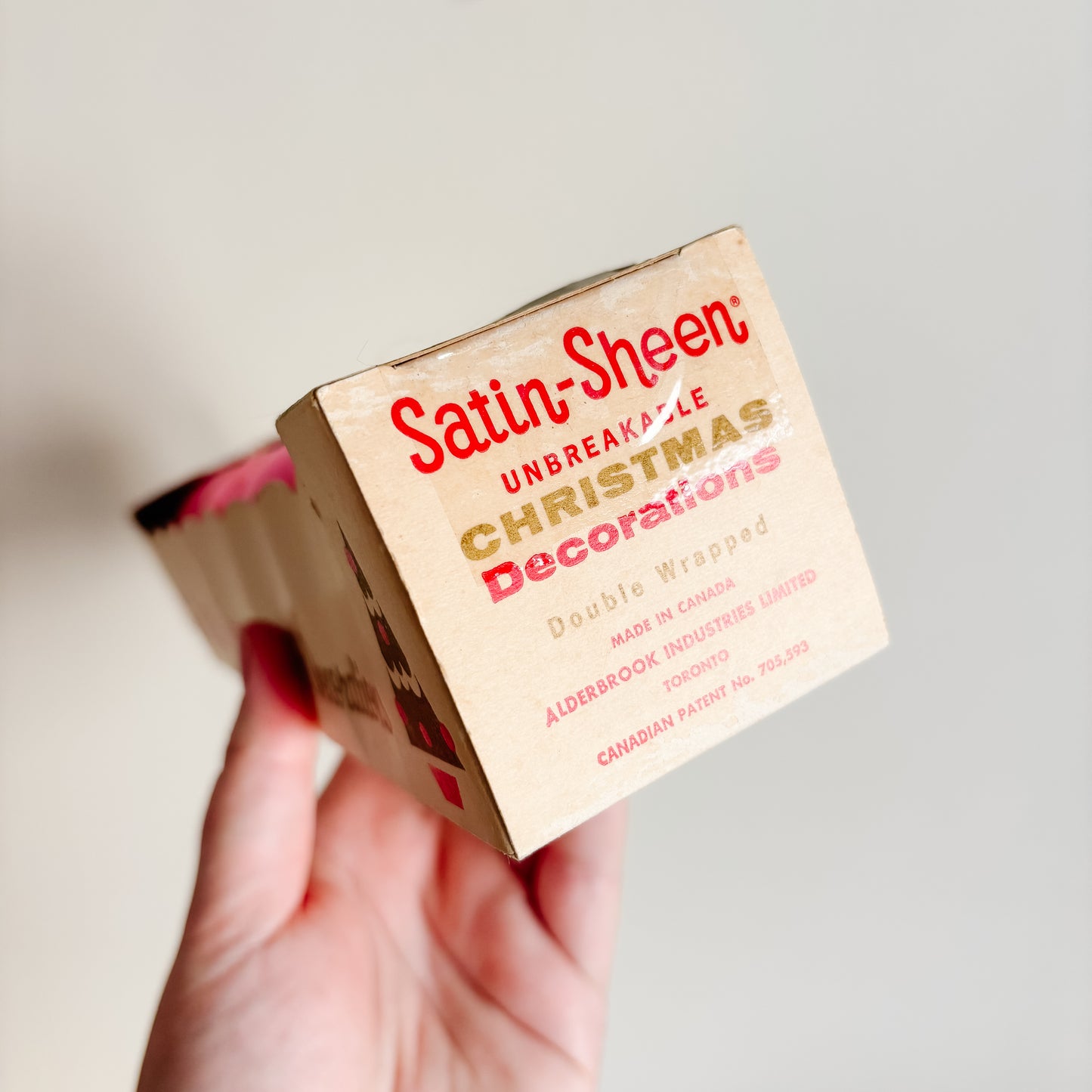 Ornament - Alderbrook Satin-Sheen Pink Satin Ornaments (set of 5)