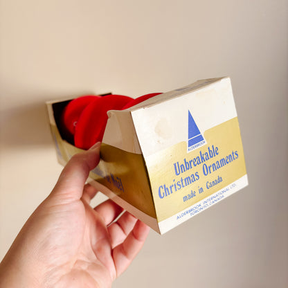 Ornament - Alderbrook Canada Large Red Satin Ornaments (set of 3)