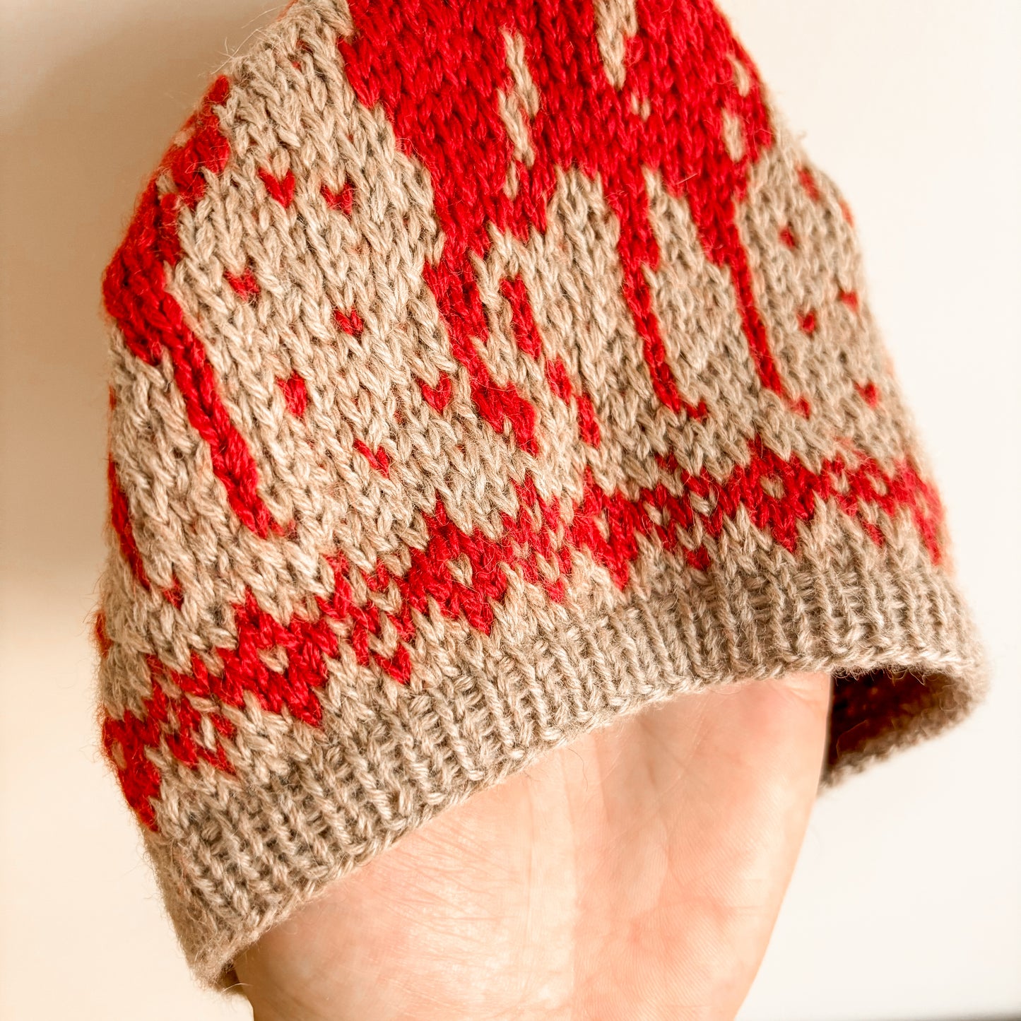 Qiviuk Home Alone Kevin McCallister Red Moose Knit Hat (Small)