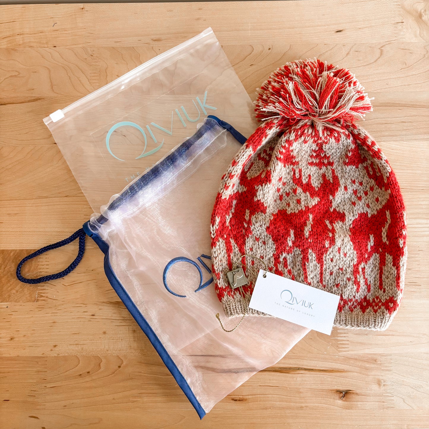 Qiviuk Home Alone Kevin McCallister Red Moose Knit Hat (Small)