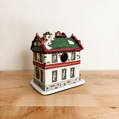 Christmas Decor - Christmas Street Ceramic Fire Station (with box)