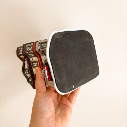 Christmas Decor - Christmas Street Ceramic Fire Station (with box)