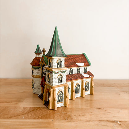 Christmas Decor - Ceramic Cathedral Church with Towers