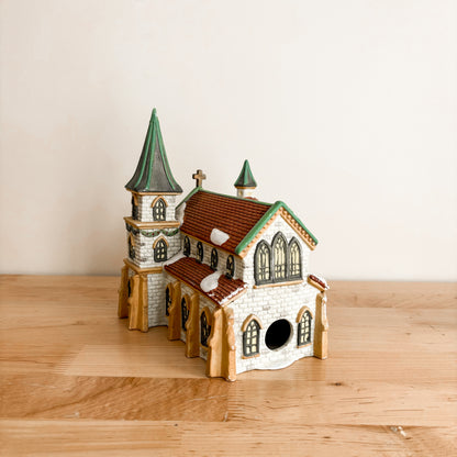 Christmas Decor - Ceramic Cathedral Church with Towers