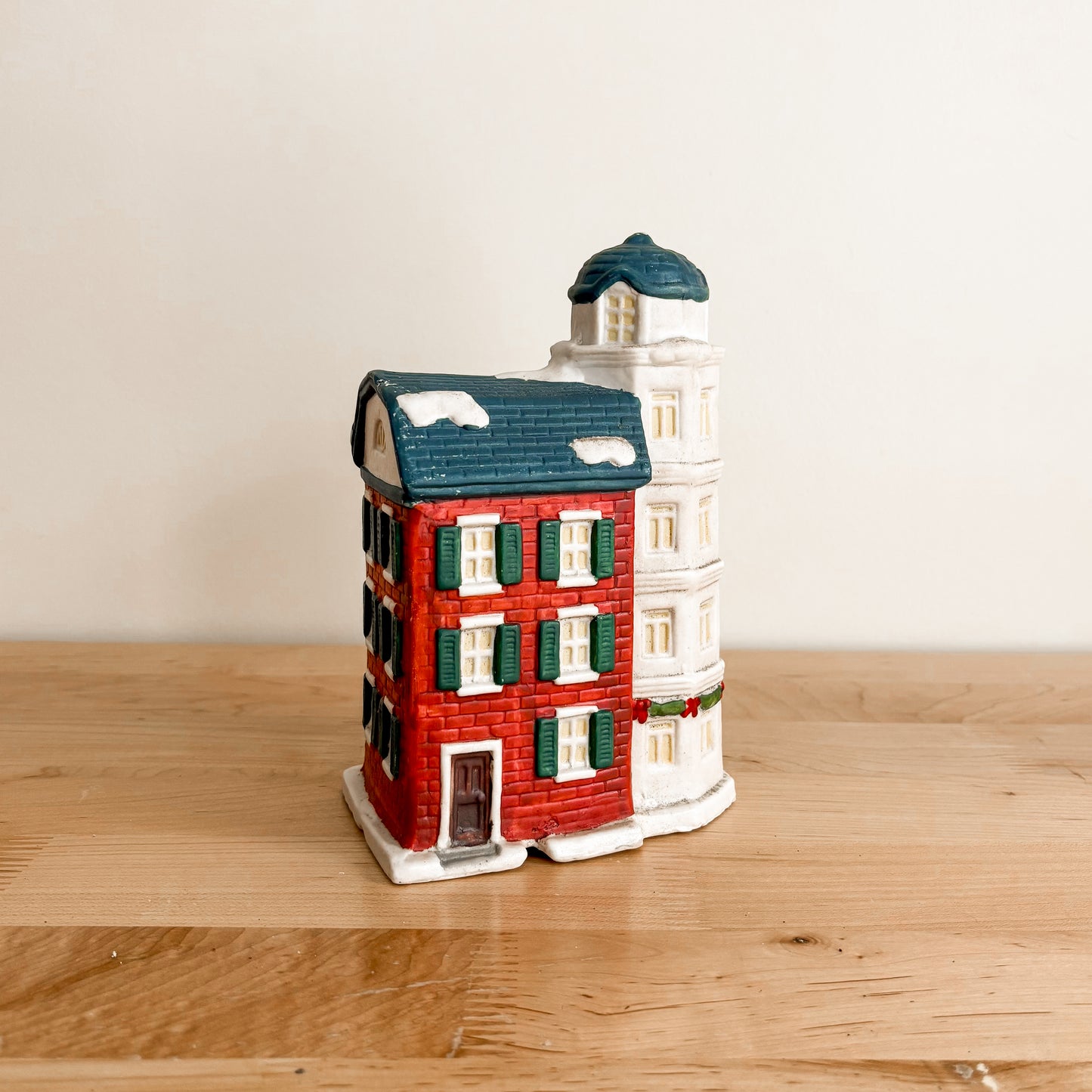 Christmas Decor - Ceramic Christmas Village Library