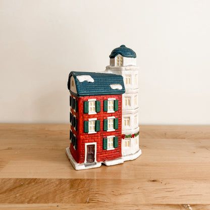 Christmas Decor - Ceramic Christmas Village Library