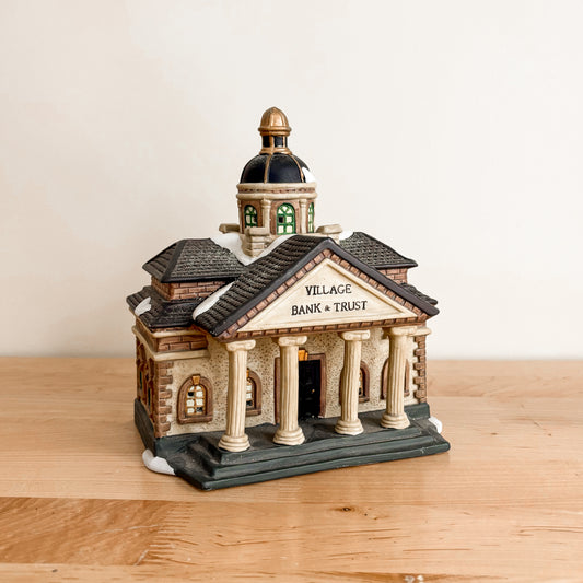 Christmas Decor - Dickens Collectables Village Bank & Trust