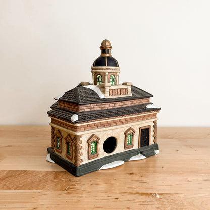 Christmas Decor - Dickens Collectables Village Bank & Trust