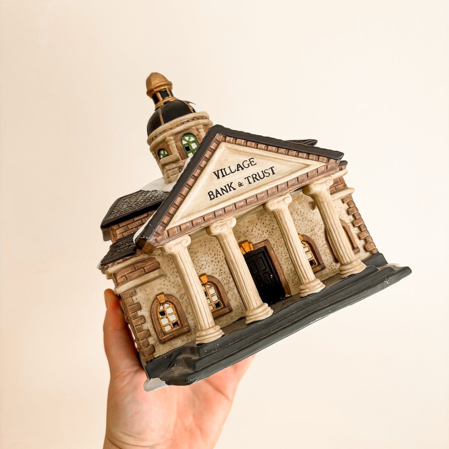 Christmas Decor - Dickens Collectables Village Bank & Trust