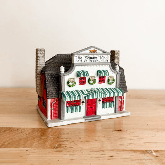 Christmas Decor - Lemax The Square Knot Family Restaurant