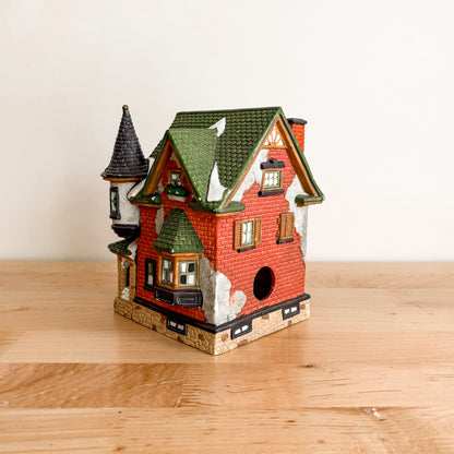 Christmas Decor - O'Well China Christmas Victorian Mansion with Turret