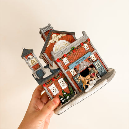 Christmas Decor - Ceramic Village Victorian Fire Station