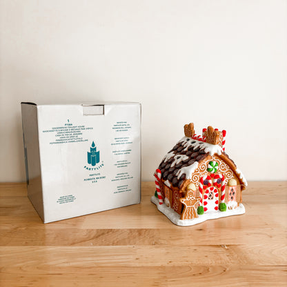 Christmas Decor - Partylite Gingerbread House (with box)