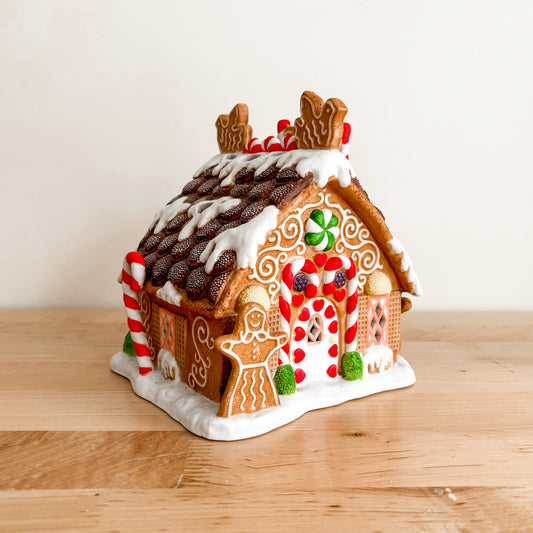 Christmas Decor - Partylite Gingerbread House (with box)