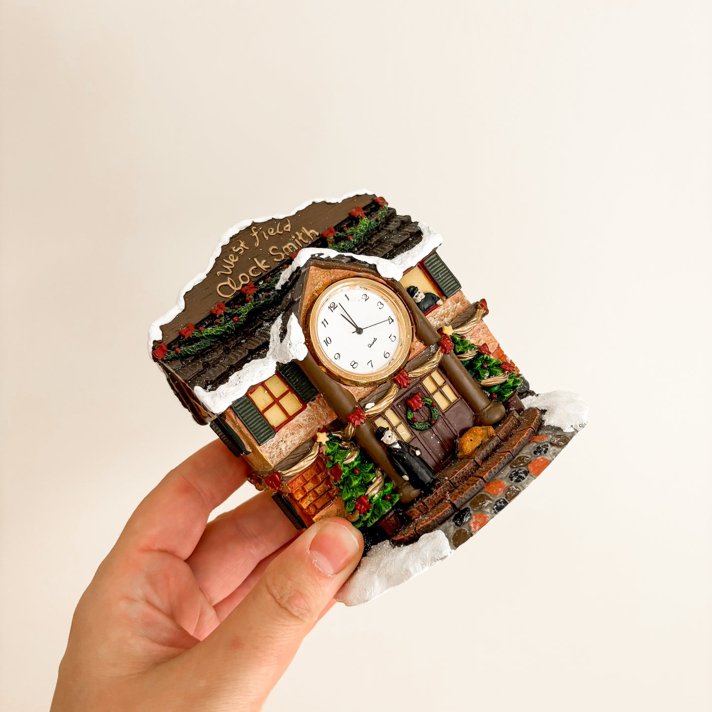 Christmas Decor - Sears Victorian Styled Village Clock