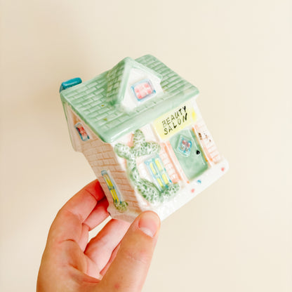 Porcelain Houses - Beauty Salon and Church (set of 2)