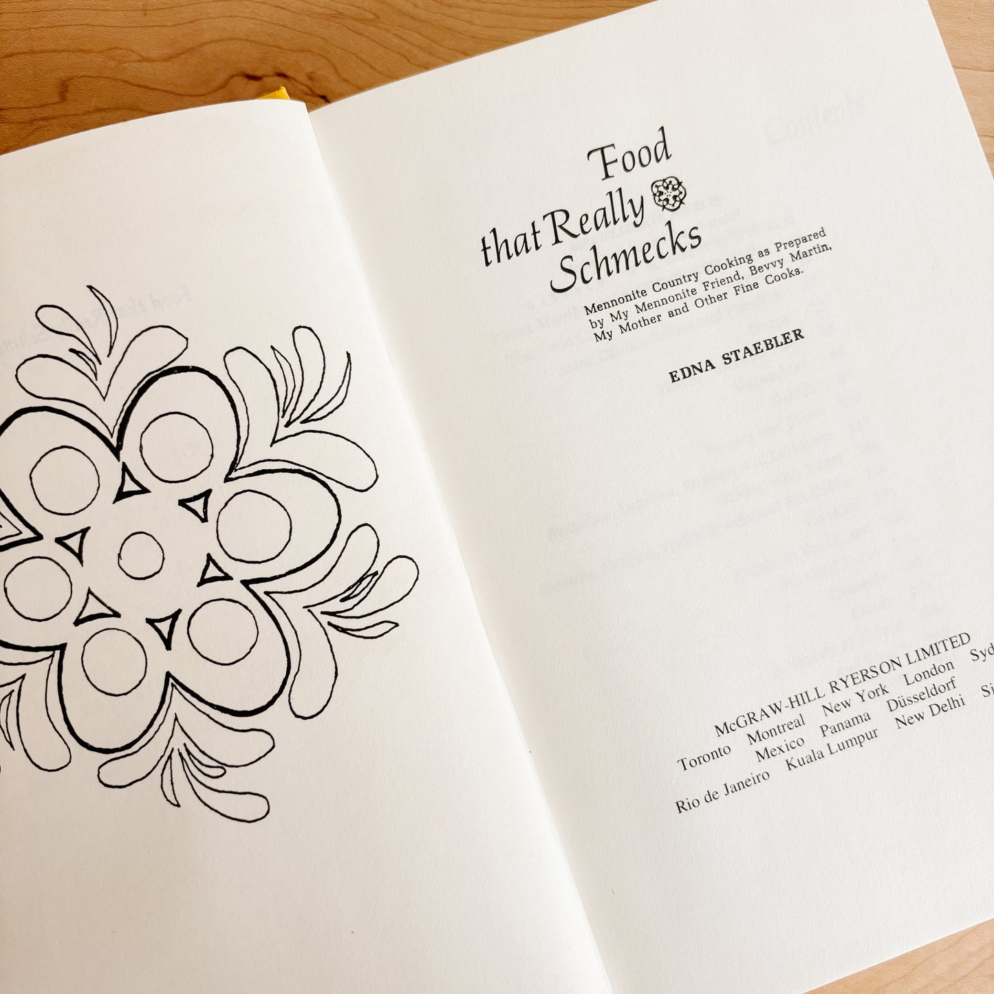 Food That Really Schmecks Mennonite Country Cooking by Edna Staebler (Hardcover, 1968)