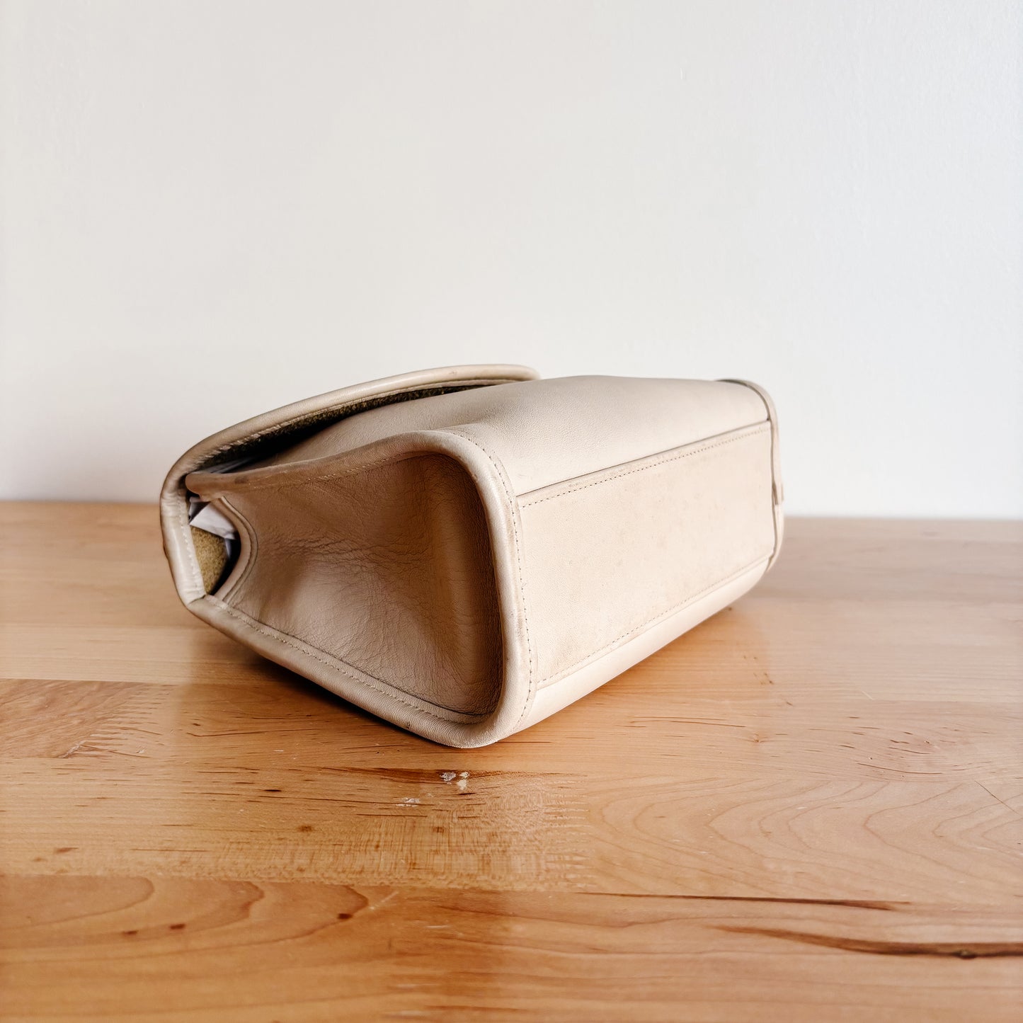 Vintage Coach Regina Top Handle Leather Handbag