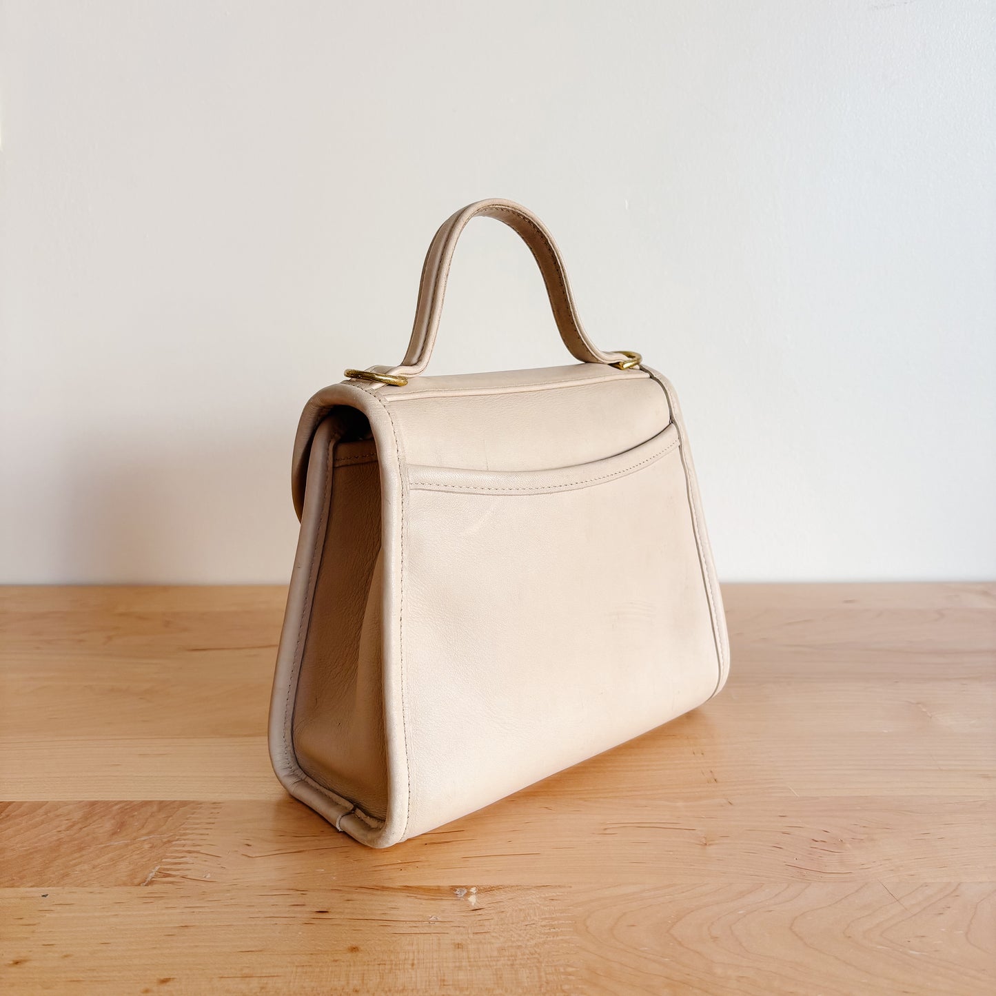 Vintage Coach Regina Top Handle Leather Handbag