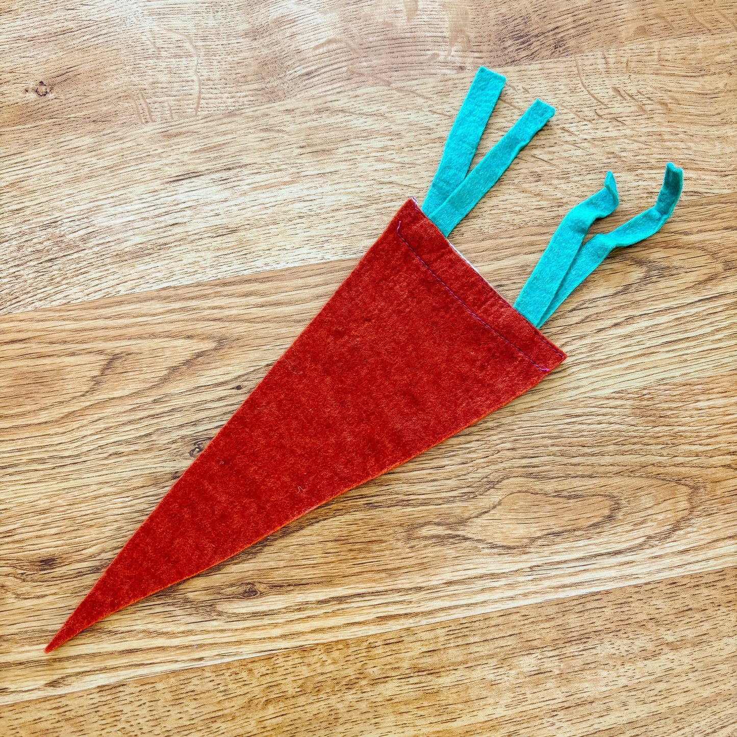 Tadoussac Quebec 1960s Red Felt Pennant