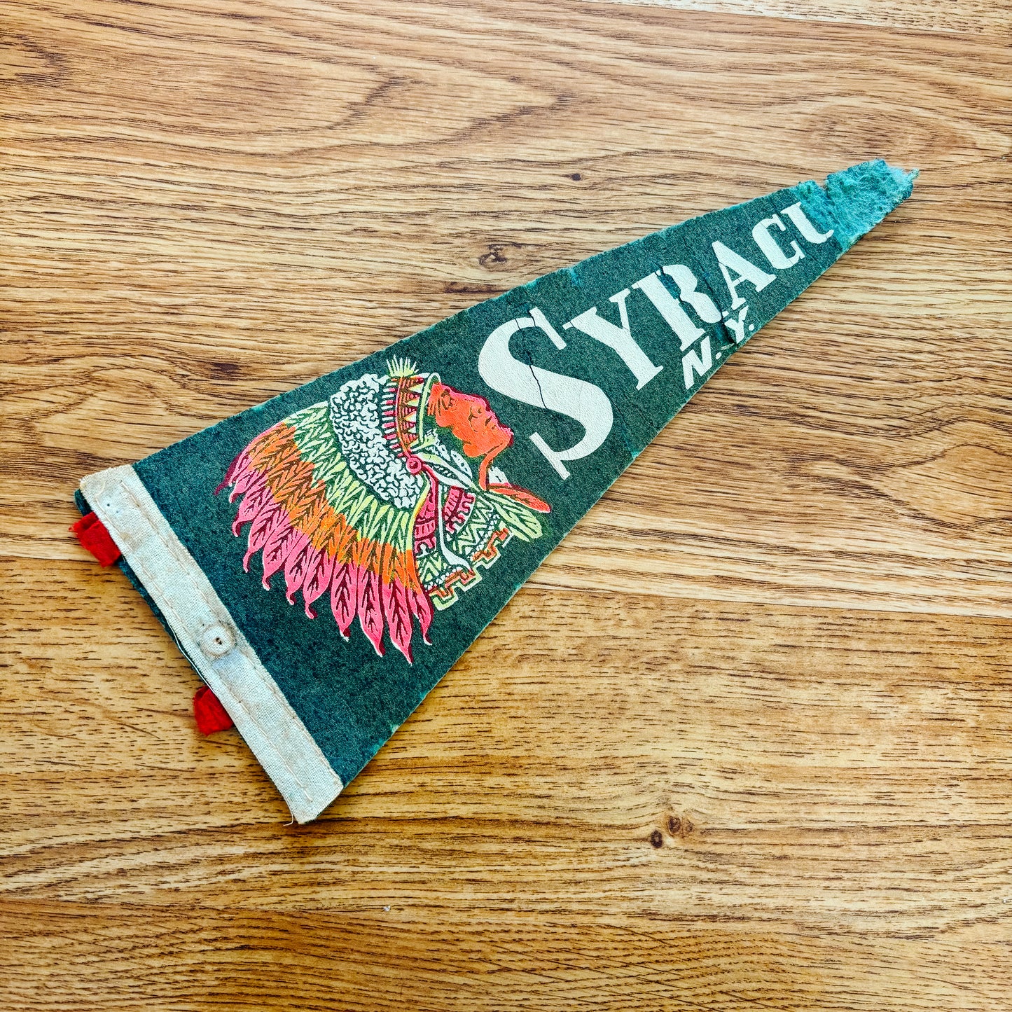 Syracuse New York Green Felt Pennant