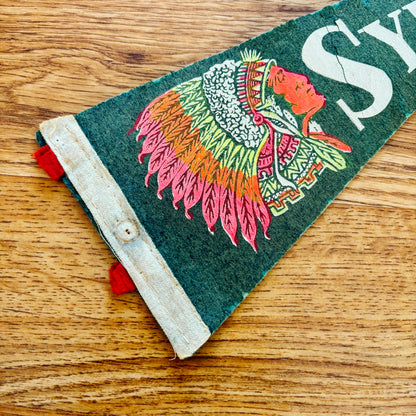Syracuse New York Green Felt Pennant