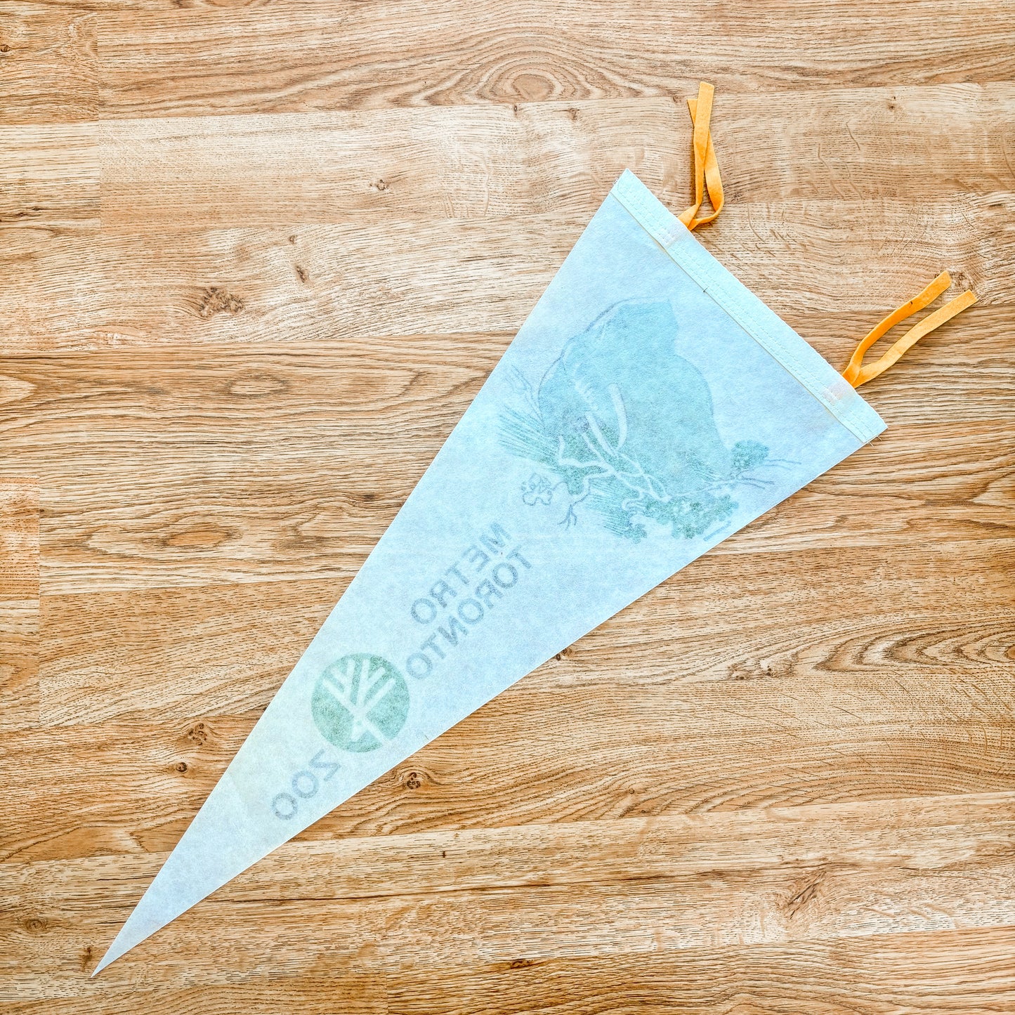 Metro Toronto Zoo Ontario 1970s White Felt Pennant