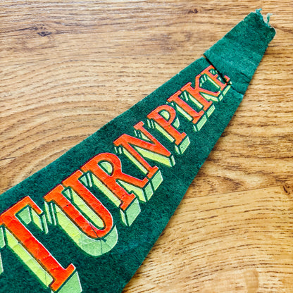 Ohio Turnpike Green Felt Pennant