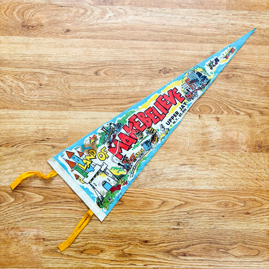 Land of Makebelieve New York 1960s Felt Pennant