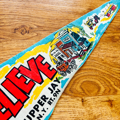 Land of Makebelieve New York 1960s Felt Pennant