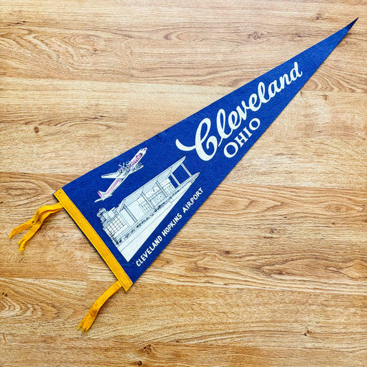 Cleveland Ohio Blue Felt Pennant