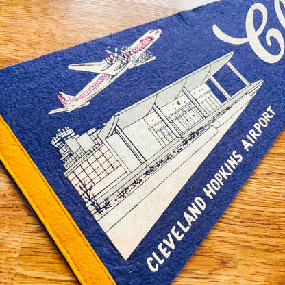Cleveland Ohio Blue Felt Pennant