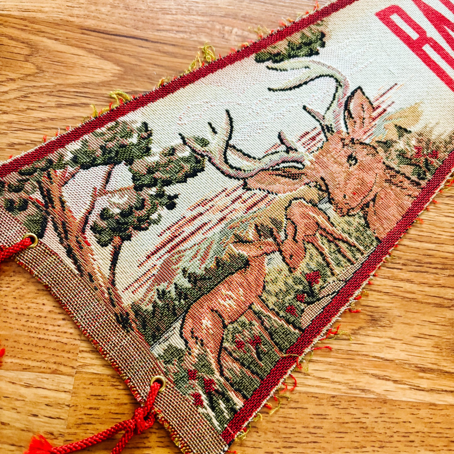 Badlands National Park South Dakota Woven Fabric Pennant