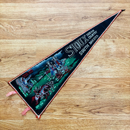 Sioux Country South Dakota Fabric Pennant