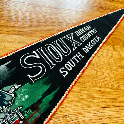 Sioux Country South Dakota Fabric Pennant
