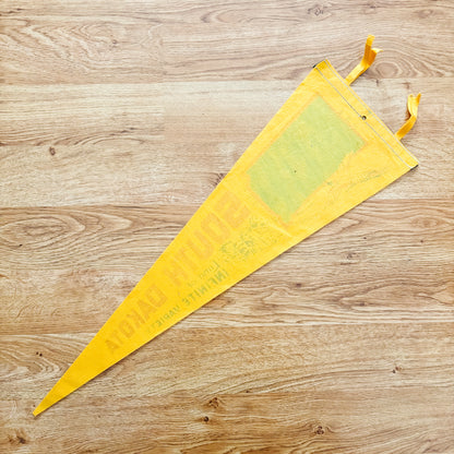South Dakota Yellow and Red Felt Pennant