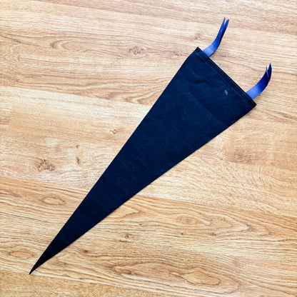 Sainte-Anne-de-Beaupré Quebec 1960s Navy Blue Felt Pennant
