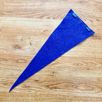 Banff Alberta Chairlift 1960s Blue Felt Pennant