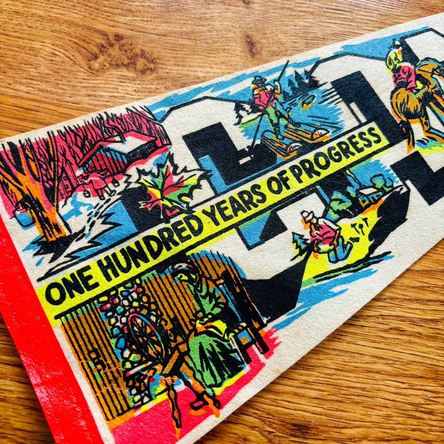 Canada Centennial 1967 White Felt Pennant