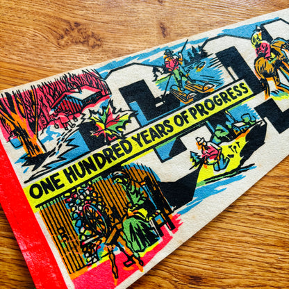 Canada Centennial 1967 White Felt Pennant