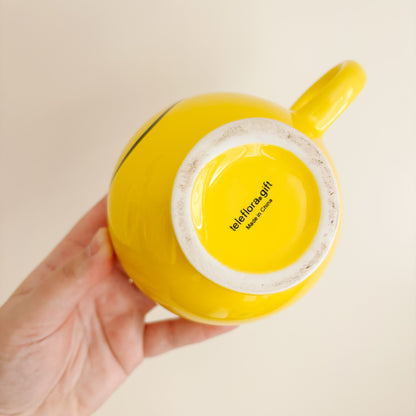 Teleflora Bright Yellow Smiley Face Mug