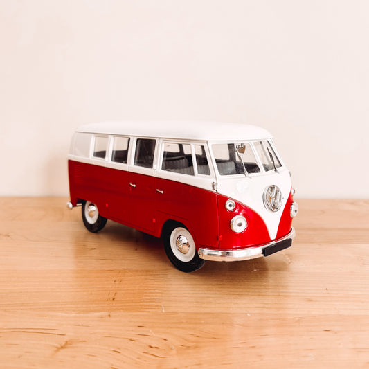 Solido Volkswagen Red Samba Bus Diecast Scale Model