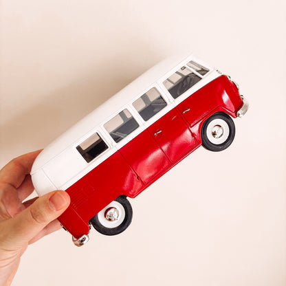 Solido Volkswagen Red Samba Bus Diecast Scale Model