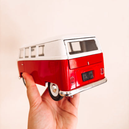 Solido Volkswagen Red Samba Bus Diecast Scale Model